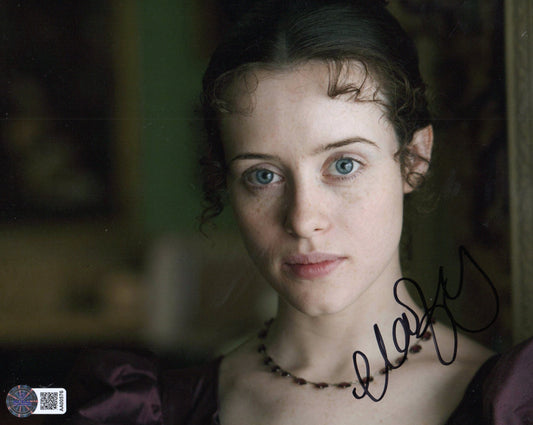 CLAIRE FOY SIGNED LITTLE DORRIT 10X8 PHOTO (6) ALSO AFTAL AUTHENTICATION