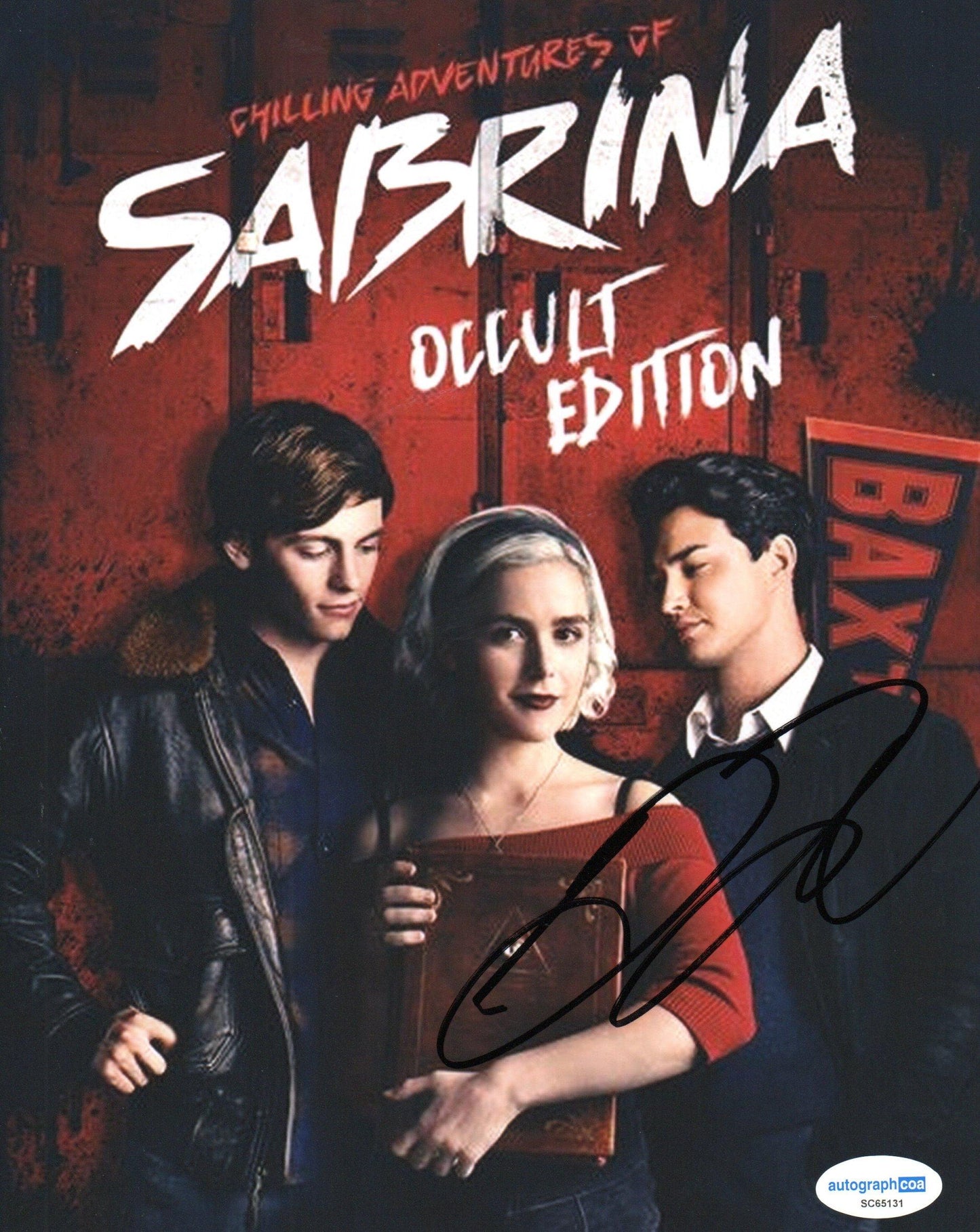 GAVIN LEATHERWOOD SIGNED CHILLING ADVENTURES OF SABRINA 8X10 PHOTO (3) ALSO ACOA
