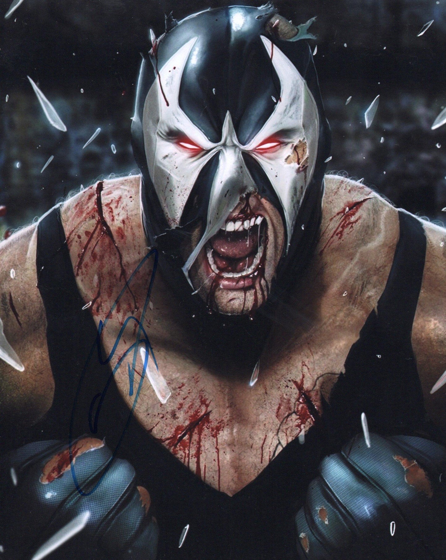 TOM HARDY SIGNED THE DARK KNIGHT RISES 8X10 PHOTO (2)