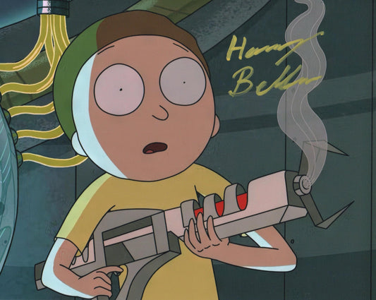 HARRY BELDEN SIGNED RICK AND MORTY 8X10 PHOTO (2)