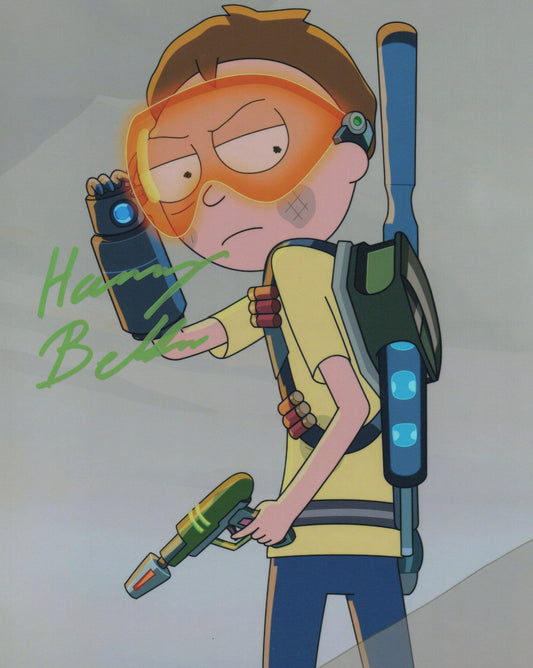 HARRY BELDEN SIGNED RICK AND MORTY 8X10 PHOTO (3)
