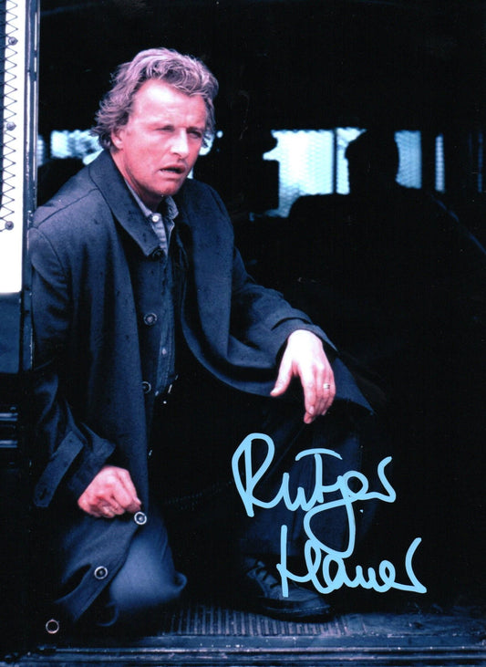RUTGER HAUER SIGNED THE HITCHER 8X10 PHOTO (2)