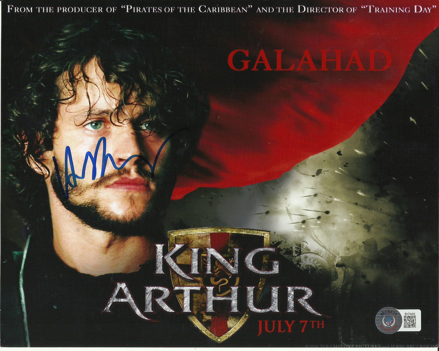 HUGH DANCY SIGNED KING ARTHUR 8X10 PHOTO  ALSO BECKETTS COA