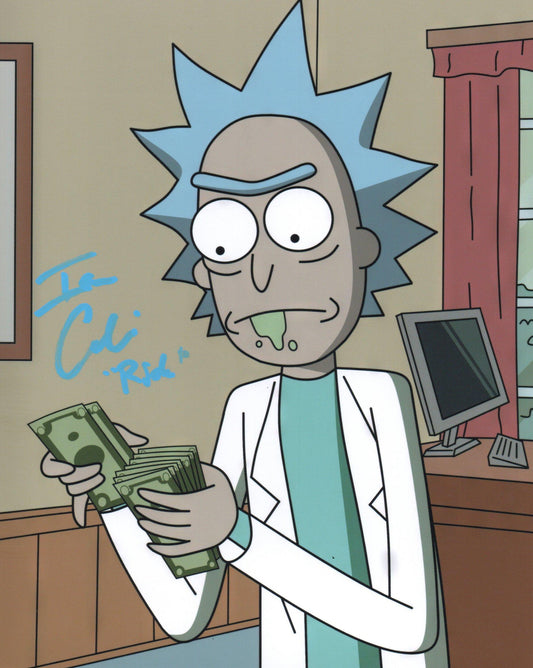 IAN CARDONI SIGNED RICK AND MORTY 8X10 PHOTO (3)