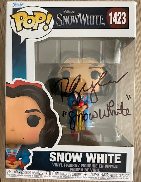 RACHEL ZEGLER SIGNED SNOW WHITE FUNKO POP ALSO CHARACTER NAME (1) ALSO SWAU