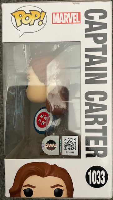 HAYLEY ATWELL SIGNED CAPTAIN CARTER FUNKO POP (1) ALSO SWAU