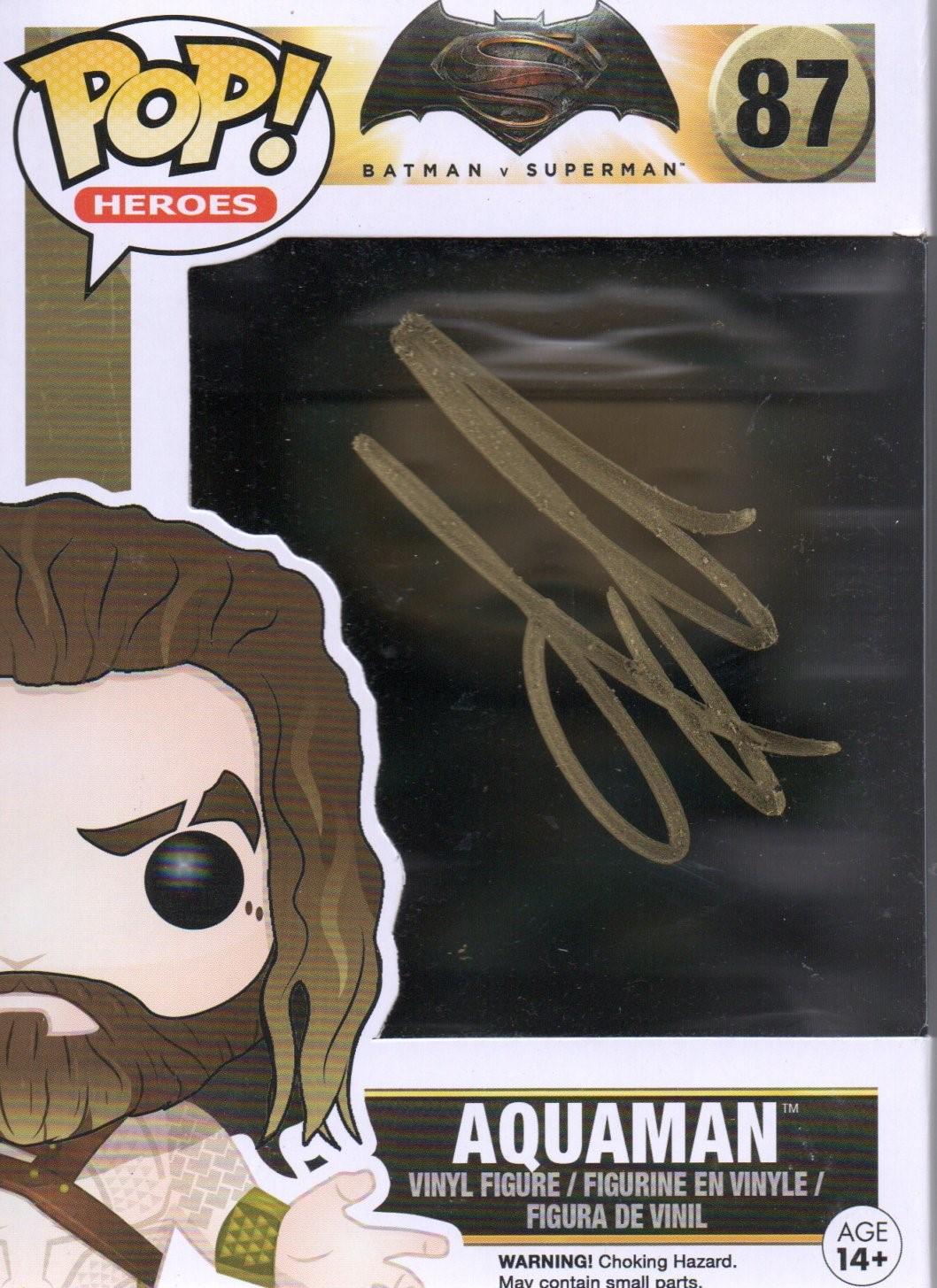 JASON MOMOA SIGNED ARTHUR CURRY AQUAMAN FUNKO POP (2) ALSO ACOA