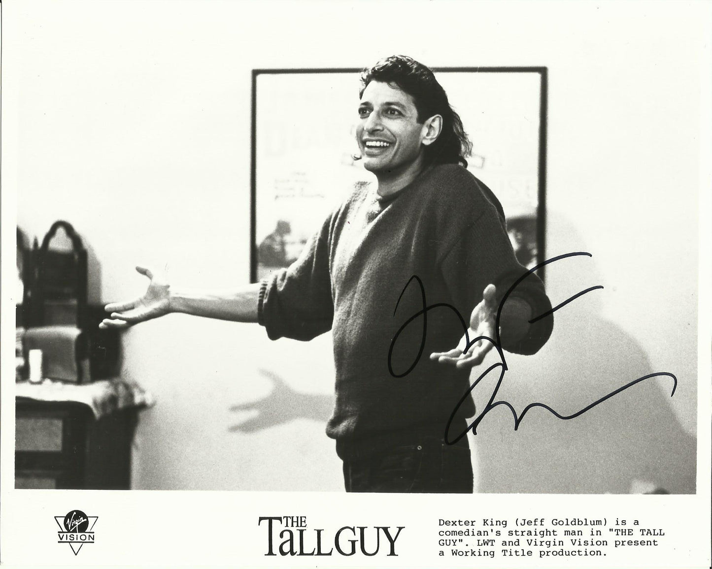 JEFF GOLDBLUM SIGNED THE TALL GUY 8X10 PHOTO (1)