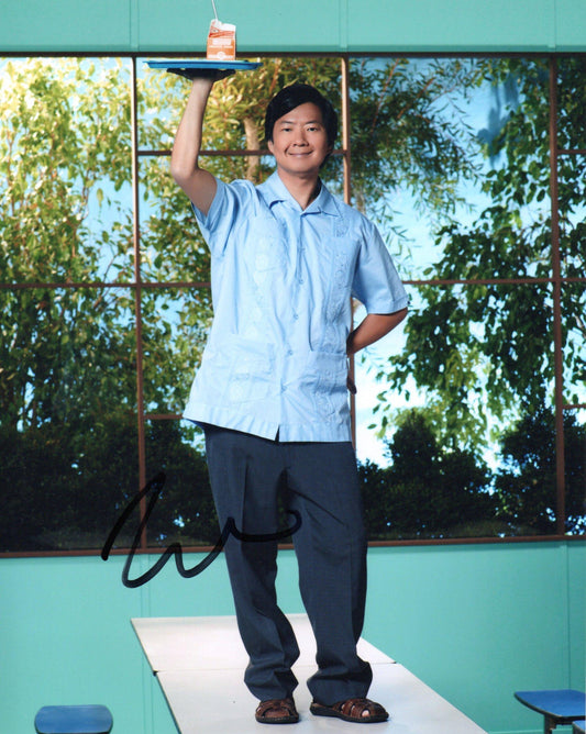 KEN JEONG SIGNED COMMUNITY 8X10 PHOTO (1)