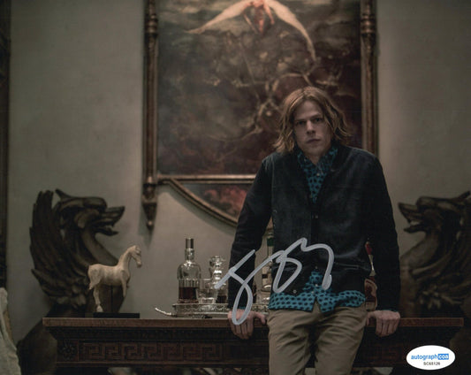 JESSE EISENBERG SIGNED LEX LUTHER 8X10 PHOTO (6) ALSO ACOA