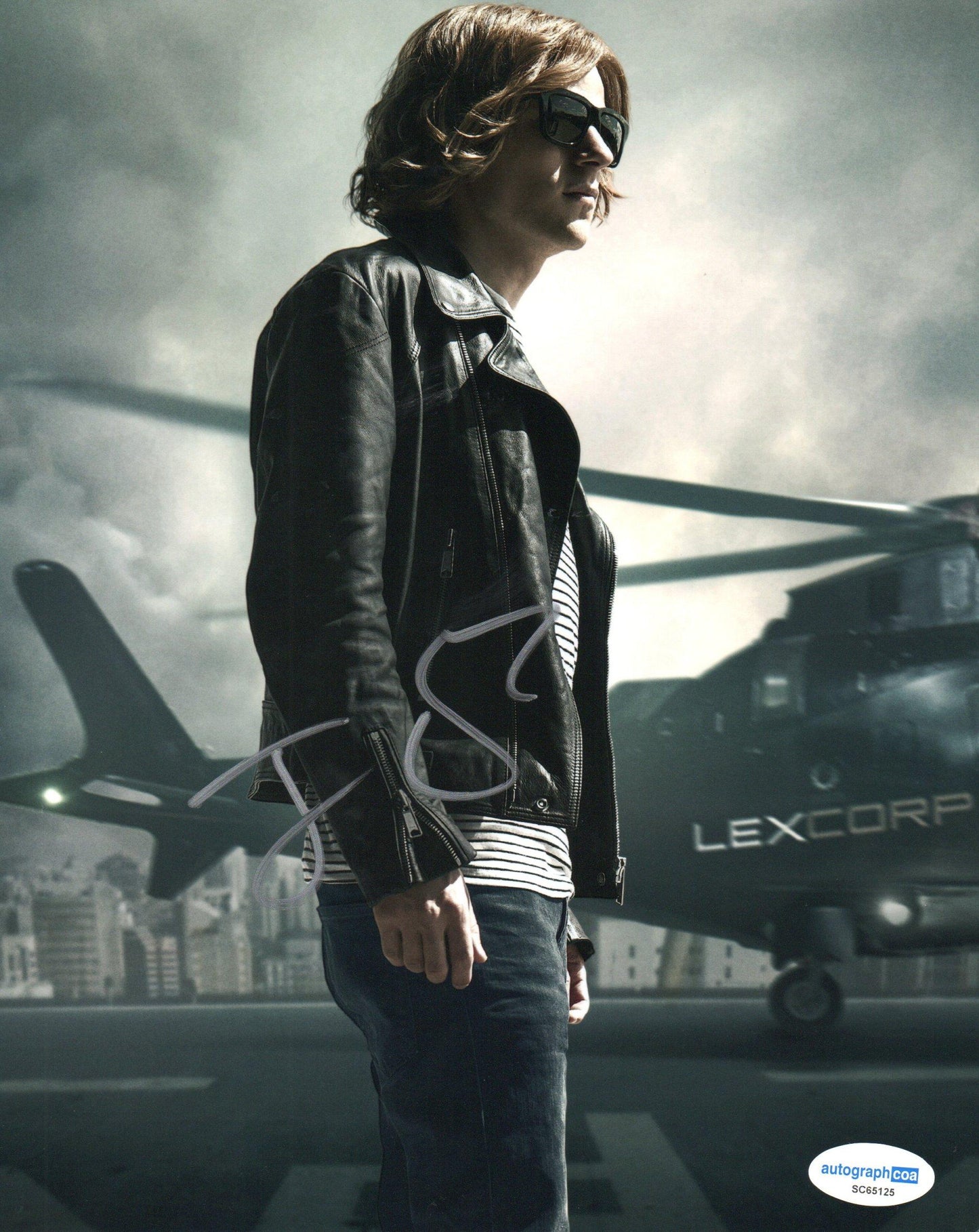 JESSE EISENBERG SIGNED LEX LUTHER 8X10 PHOTO (7) ALSO ACOA