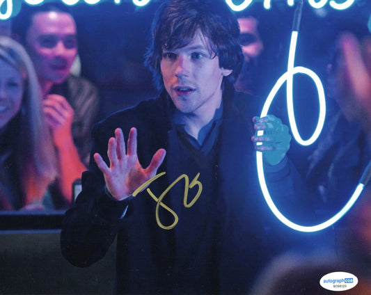JESSE EISENBERG SIGNED NOW YOU SEE ME 8X10 PHOTO (2) ALSO ACOA