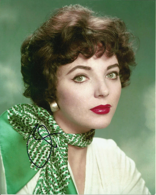 JOAN COLLINS SIGNED SEXY YOUNG 10X8 PHOTO (1)