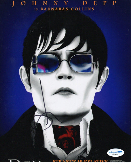 JOHNNY DEPP SIGNED 8X10 DARK SHADOWS PHOTO (2) ALSO ACOA