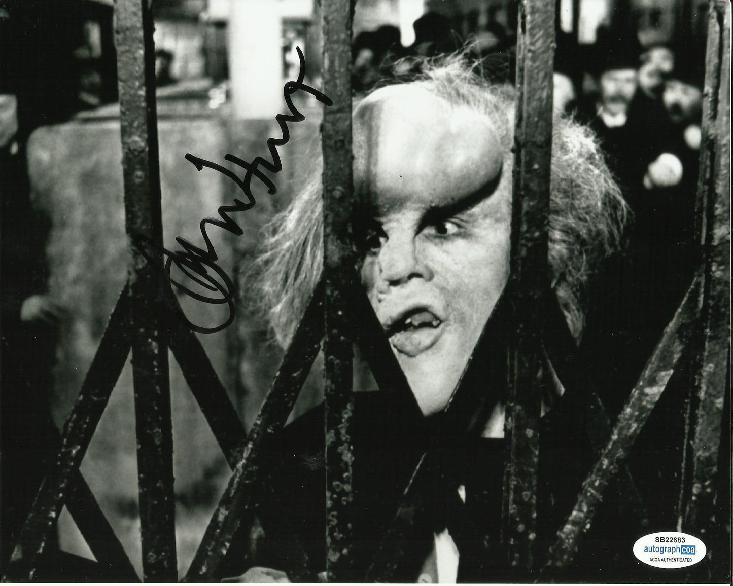 JOHN HURT SIGNED ELEPHANT MAN 8X10 PHOTO (3) ALSO ACOA CERTIFIED