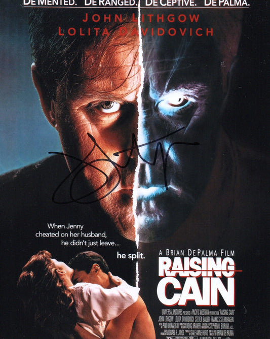 JOHN LITHGOW SIGNED RAISING CAIN 8X10 PHOTO