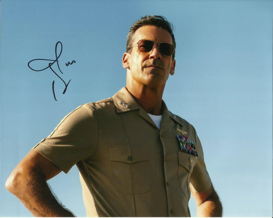 JON HAMM SIGNED TOP GUN MAVERICK 8X10 PHOTO
