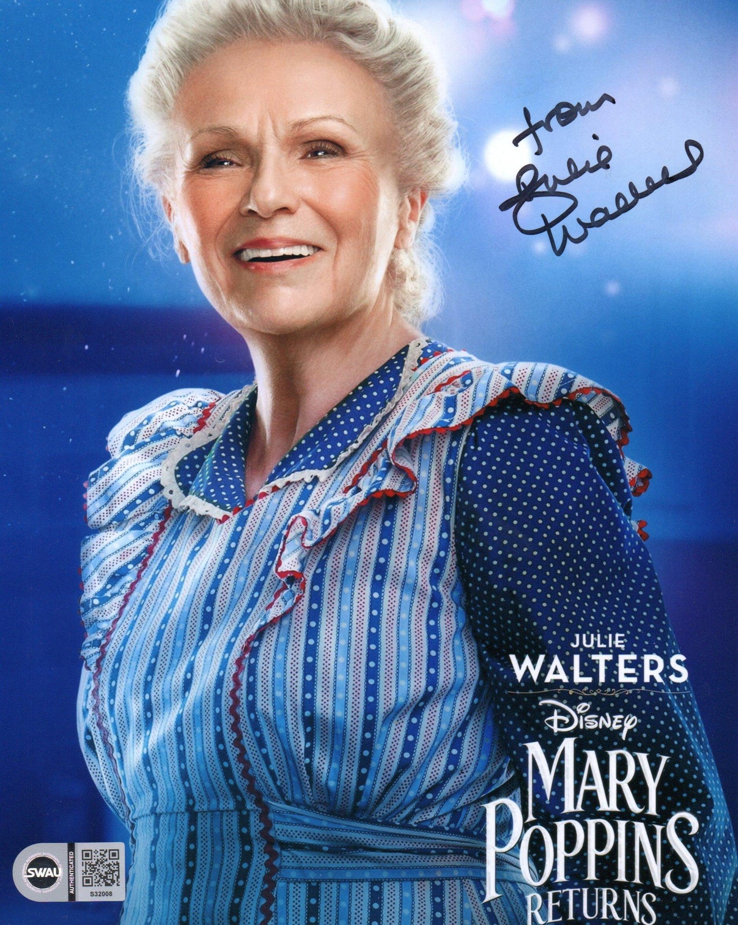 JULIE WALTERS SIGNED MARY POPPINS 10X8 PHOTO ALSO SWAU