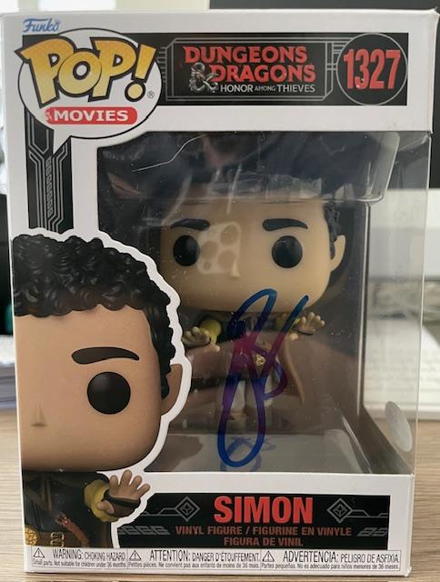 JUSTICE SMITH SIGNED SIMON DUNGEONS AND DRAGONS FUNKO POP ALSO ACOA (1)