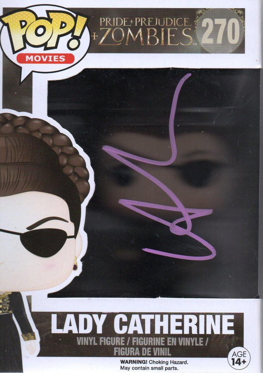 LENA HEADEY SIGNED LADY CATHERINE PRIDE AND PREJUDICE AND ZOMBIES FUNKO POP ALSO ACOA
