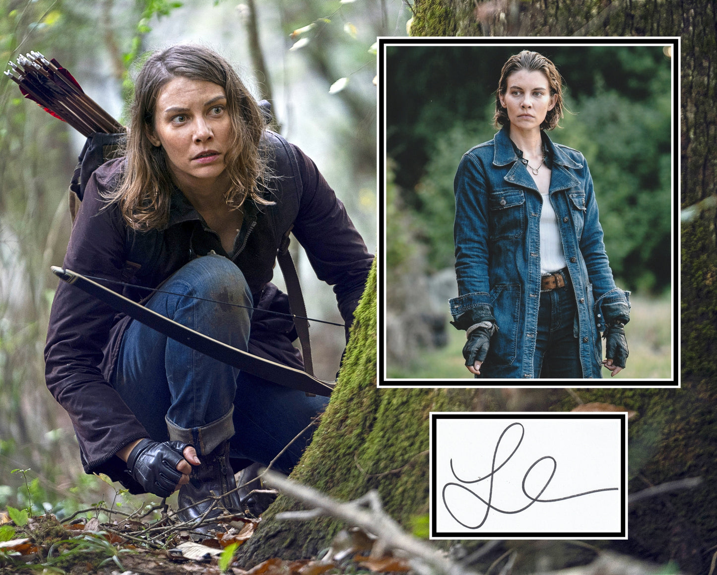 LAUREN COHAN SIGNED THE WALKING DEAD PHOTO MOUNT