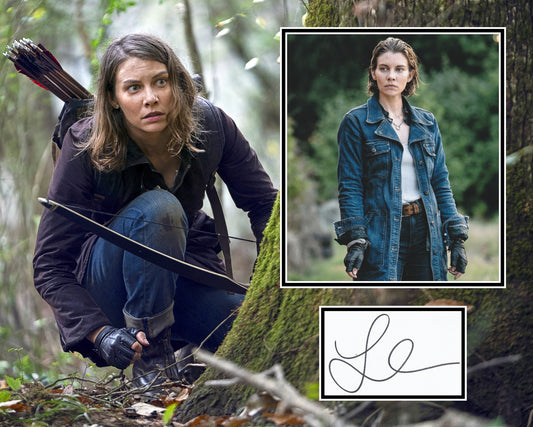 LAUREN COHAN SIGNED THE WALKING DEAD PHOTO MOUNT