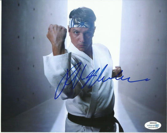 RALPH MACCHIO SIGNED COBRA KAI 8X10 PHOTO (2) ALSO ACOA CERTIFIED
