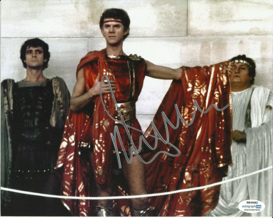 MALCOLM McDOWELL SIGNED CALIGULA 8X10 PHOTO ALSO ACOA CERTIFIED (2)