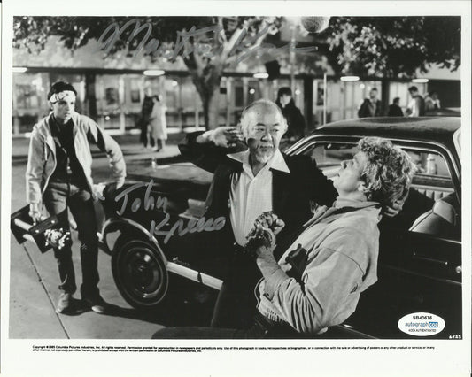 MARTIN KOVE SIGNED KARATE KID 8X10 PHOTO (2) also ACOA certified