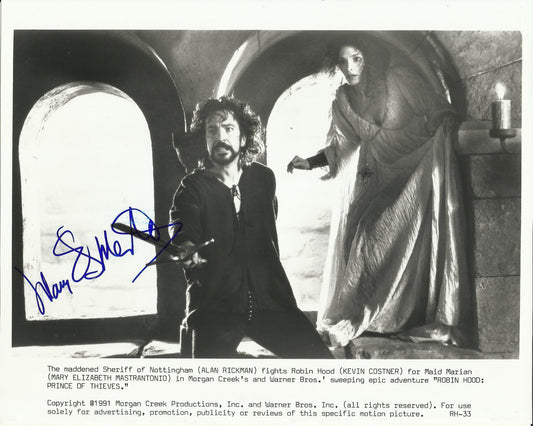 MARY ELIZABETH MASTRANTONIO SIGNED ROBIN HOOD 10X8 PHOTO (1)