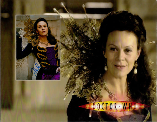 HELEN McCRORY SIGNED 14X11 DOCTOR WHO PHOTO MOUNT (1)