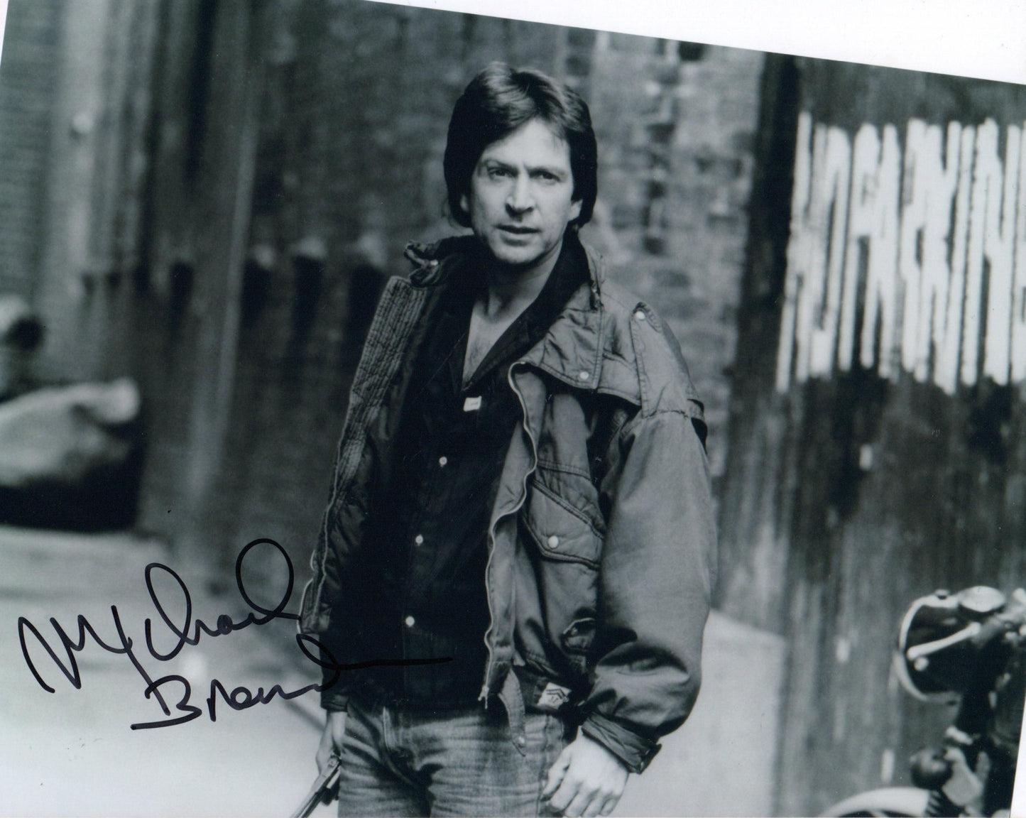 MICHAEL BRANDON SIGNED DEMPSEY AND MAKEPEACE 10X8 PHOTO