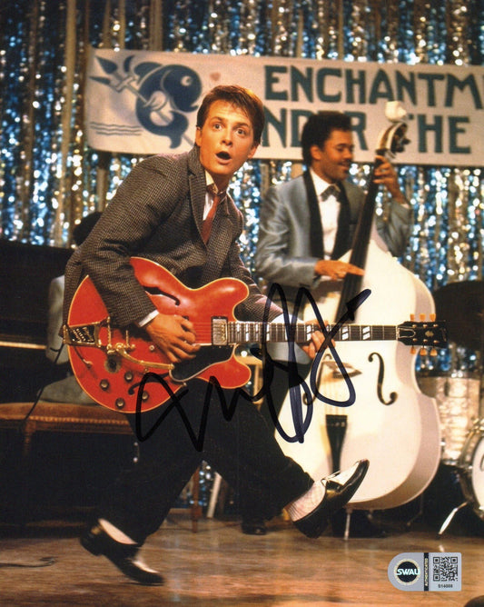 Michael J Fox Signed Back to the Future Signed Photo (7) also SWAU