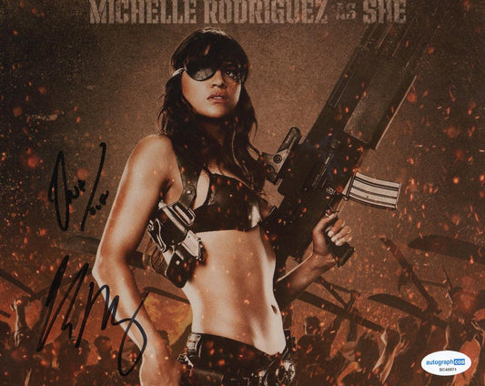 MICHELLE RODRIGUEZ SIGNED MACHETE 10X8 PHOTO (2) ALSO ACOA