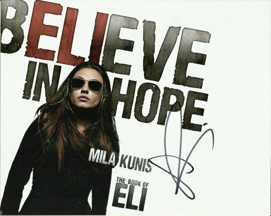 MILA KUNIS SIGNED THE BOOK OF ELI 10X8 PHOTO (1)