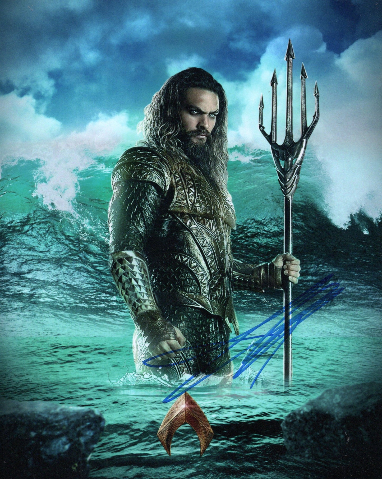 JASON MOMOA SIGNED AQUAMAN 8X10 PHOTO ALSO ACOA (2)