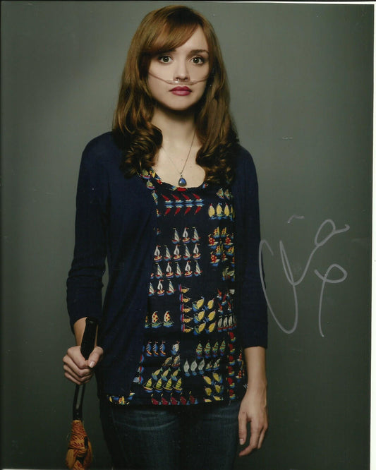 OLIVIA COOKE SIGNED BATES MOTEL 10X8 PHOTO