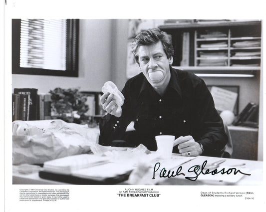 PAUL GLEASON SIGNED THE BREAKFAST CLUB 8X10 PHOTO