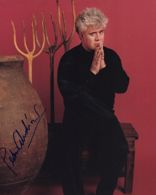 PEDRO ALMODOVAR SIGNED 8X10 PHOTO