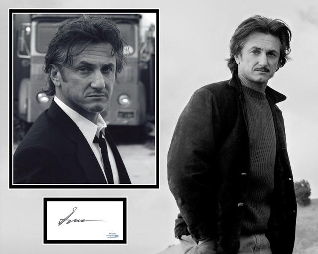 SEAN PENN SIGNED COOL PHOTO MOUNT (1) ALSO ACOA