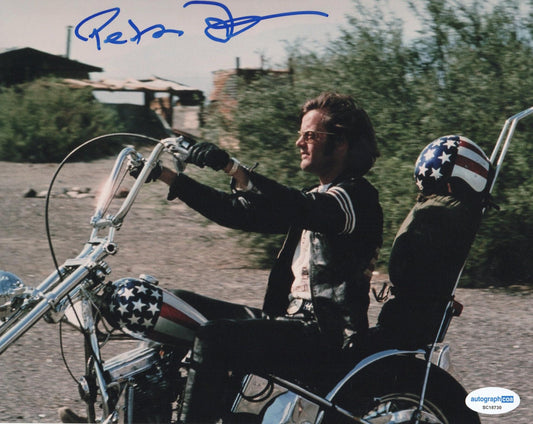 PETER FONDA SIGNED EASY RIDER 8X10 PHOTO (1) ALSO ACOA