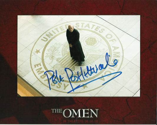 PETE POSTLETHWAITE  SIGNED THE OMEN 8X10 PHOTO (1)