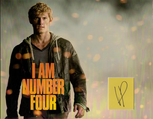 ALEX PETTYFER SIGNED 14X11 I AM NUMBER FOUR PHOTO MOUNT (1)