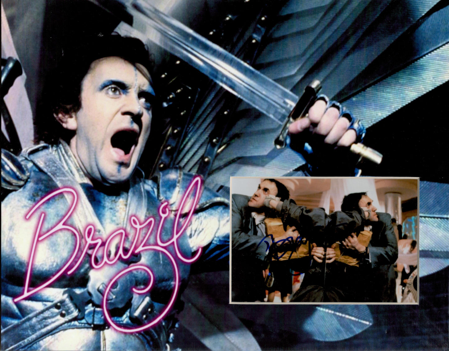 JONATHAN PRYCE SIGNED 14X11 BRAZIL PHOTO MOUNT (1)