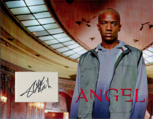 J AUGUST RICHARDS SIGNED 14X11 ANGEL PHOTO MOUNT (1)