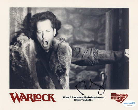 RICHARD E GRANT Signed WARLOCK Signed Photo (1) also ACOA certified