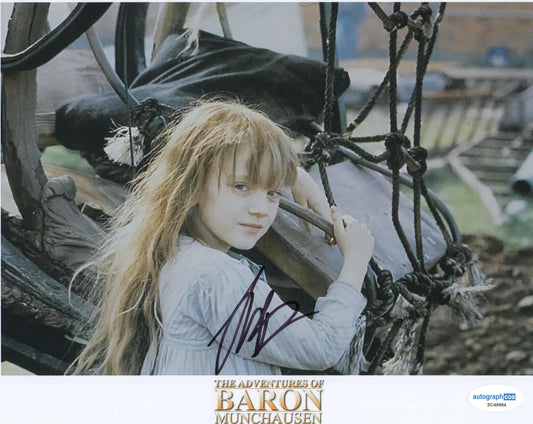 SARAH POLLEY SIGNED  THE ADVENTURES OF BARON MUNCHAUSEN 10X8 PHOTO ALSO ACOA