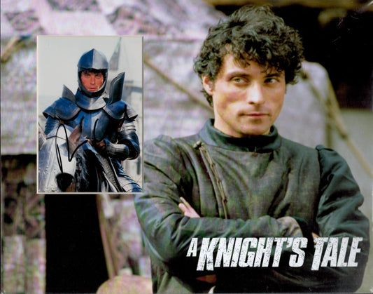 RUFUS SEWELL SIGNED 14X11 A KNIGHTS TALE PHOTO MOUNT (1)