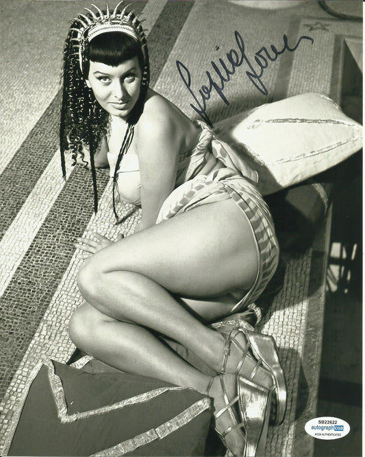 SOPHIA LOREN SIGNED SEXY 10X8 PHOTO (6)   ALSO ACOA CERTIFIED