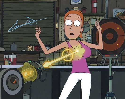 SPENCER GRAMMER SIGNED RICK AND MORTY 8X10 PHOTO (2)